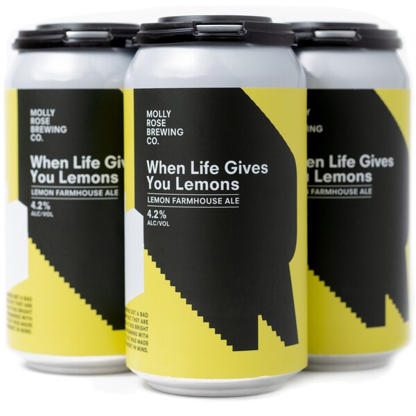 Molly Rose Brewing When Life Gives You Lemons Lemon Farmhouse Ale Cans 375ml x24 Case