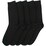 For Him Business Socks Black Size 11-14 5 pack