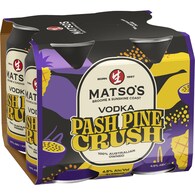 Matso's Vodka Pash Pine Crush Cans