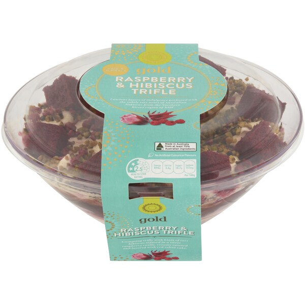 Woolworths Gold Raspberry & Hibiscus Trifle 1.1kg
