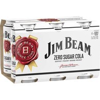 Jim Beam Bourbon & Zero Sugar Cola Can