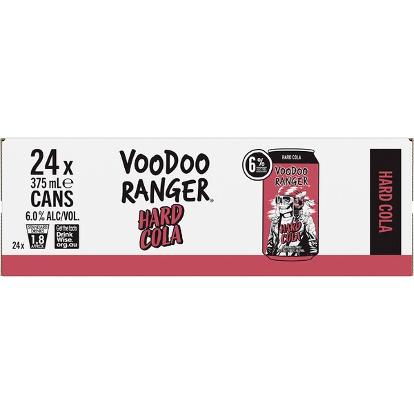 Voodoo Ranger Vodka & Cola Cans 375mL x 24 pack
