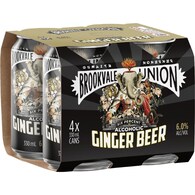 Brookvale Union Alcoholic Ginger Beer 6% Cans