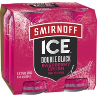 Smirnoff Ice Double Black Raspberry Crush Cans