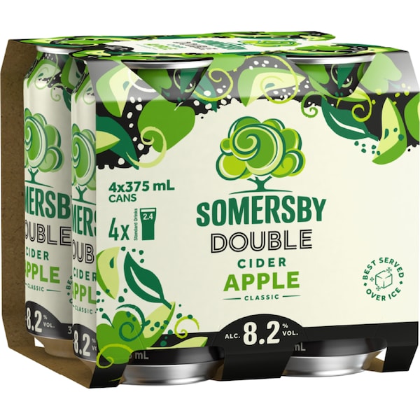 Somersby Double Apple Cider Cans 375mL x 4 pack