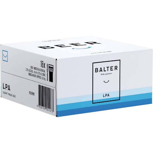 Balter LPA Cans 375mL x 16 pack