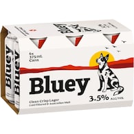 Bluey Ultra Crisp Lager Cans