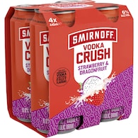 Smirnoff Crush Strawberry & Dragonfruit Cans