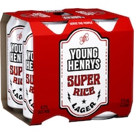 Young Henrys Super Rice Japanese Lager Cans