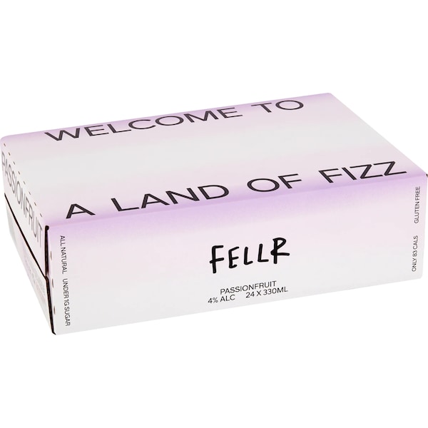 Fellr AB Seltzer Passionfruit Can 330mL x 24 Case