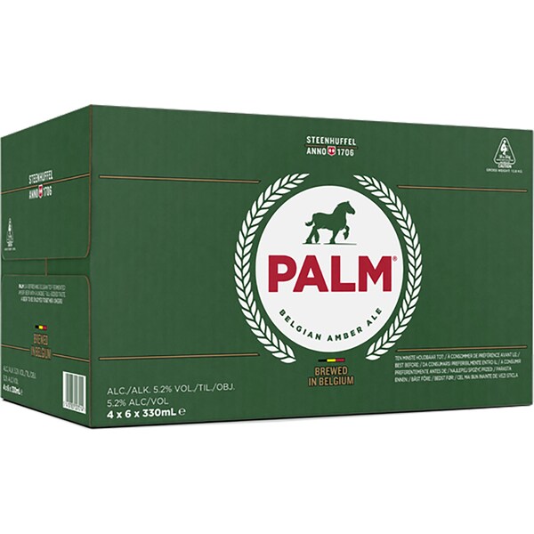Palm Belgian Amber Ale Bottles 330ml x24 Case