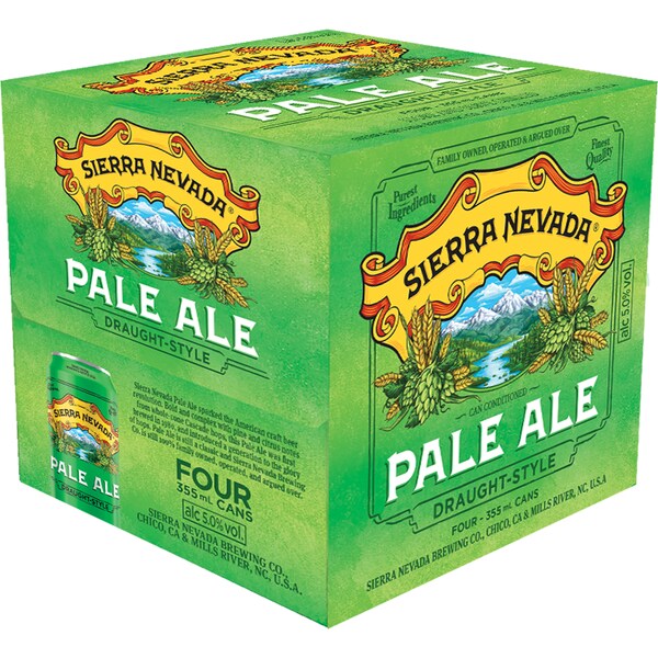 Sierra Nevada Draught Pale Ale Can 355mL x 24 case
