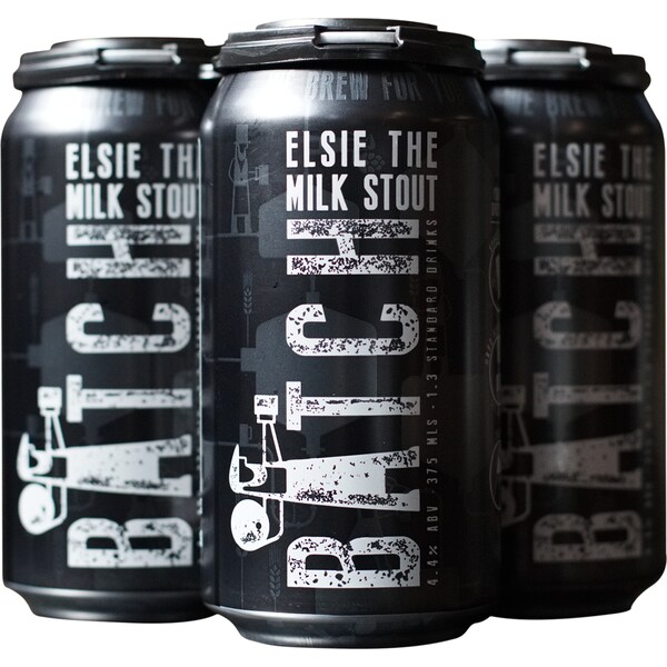 Batch Brewing Co. Elsie The Milk Stout Cans 375ml x4 Pack