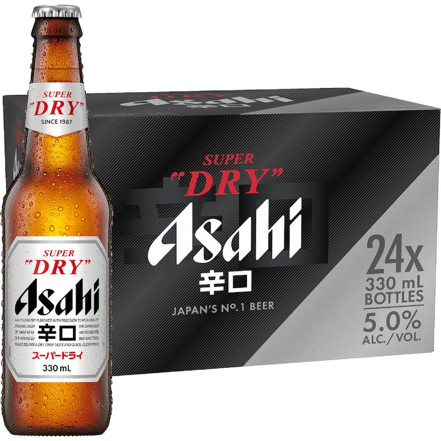Asahi Super Dry Bottles 330mL x 24 Case