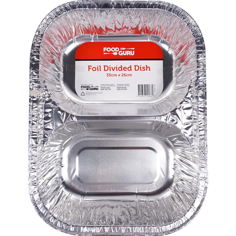 Food Guru Foil Tray Divided