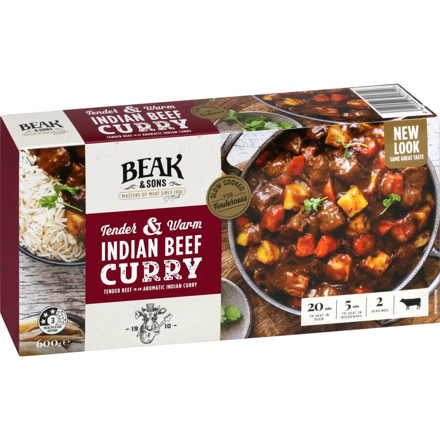 Beak & Sons Beef Curry Indian