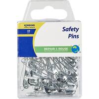 Korbond Safety Pins Silver