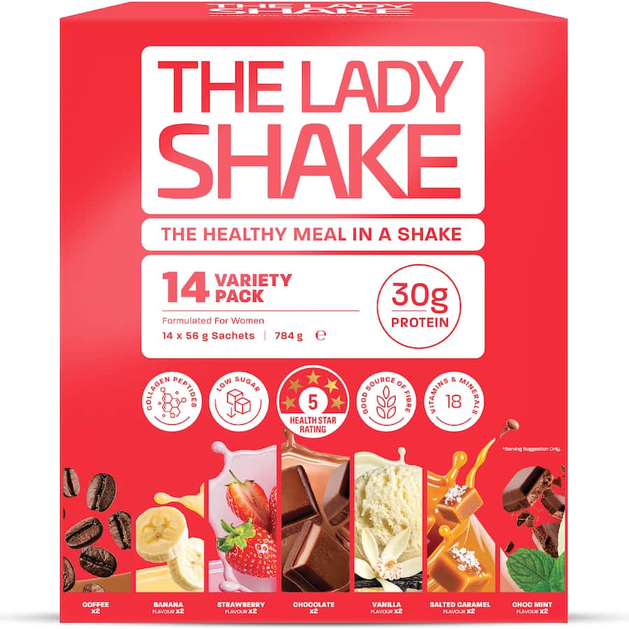 The Lady Shake Meal In A Shake Variety Pack