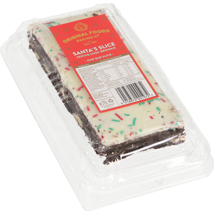 Original Foods Christmas Brownie Bar Slice