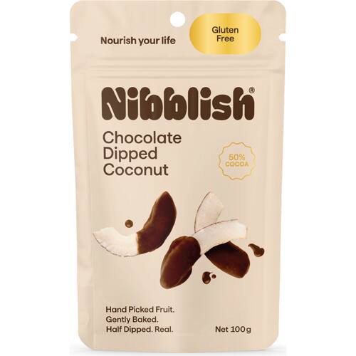 Nibblish Chocolate Dipped Coconut