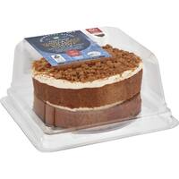 woolworths vanilla cake with lotus biscoff