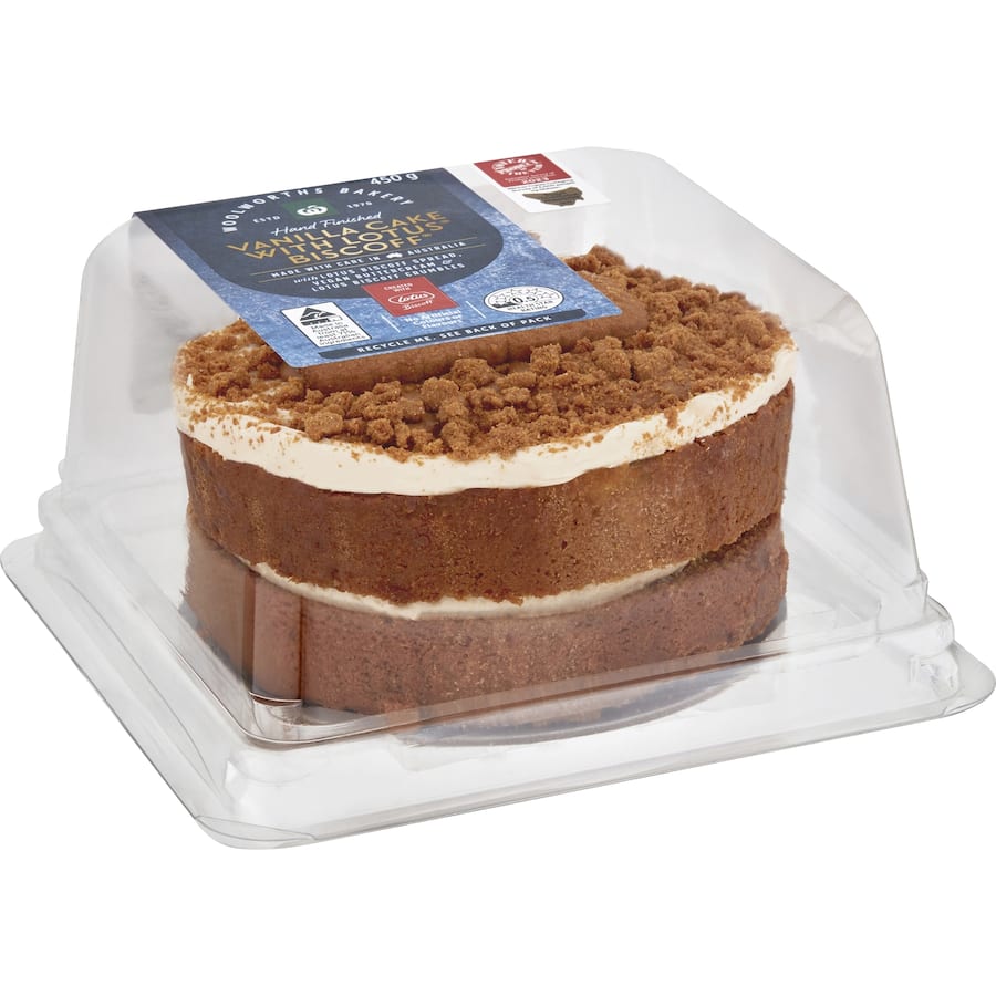 Woolworths Vanilla Cake With Lotus Biscoff