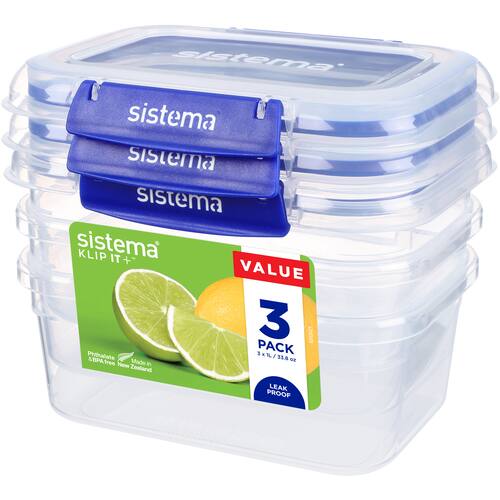 Sistema Klip It Plus Container Rectangle 1l