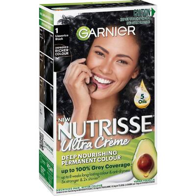 garnier nutrisse hair colour liquorice 1.0