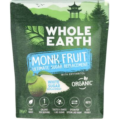 whole earth sugar substitute monk fruit sweetener granules