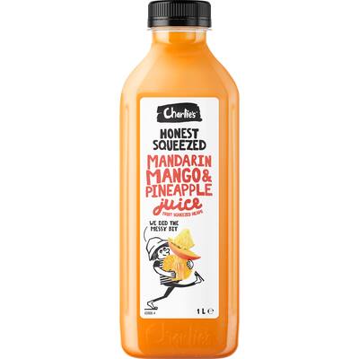 charlie's fruit juice mandarin, mango & pineapple