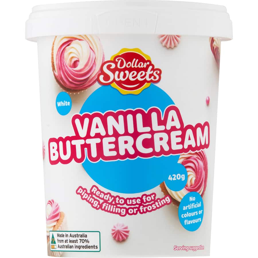 Dollar Sweets Baking Decorations Vanilla Frosting