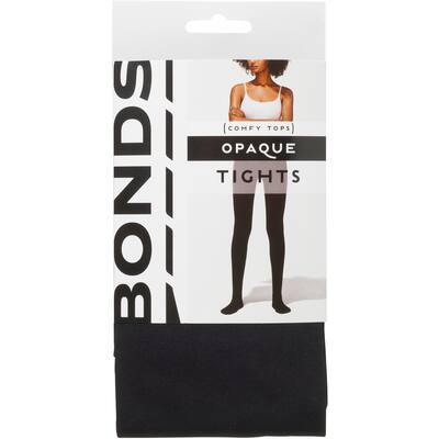 bonds ladies tights large - xlarge comfy opaque 70 denier black