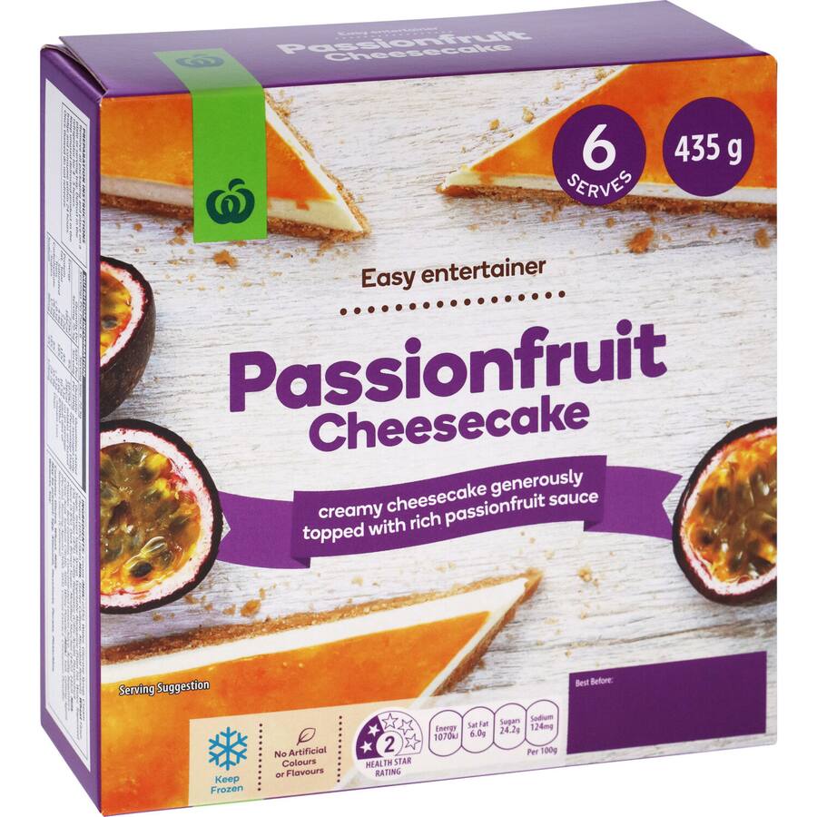 Woolworths Cheesecake Passionfruit