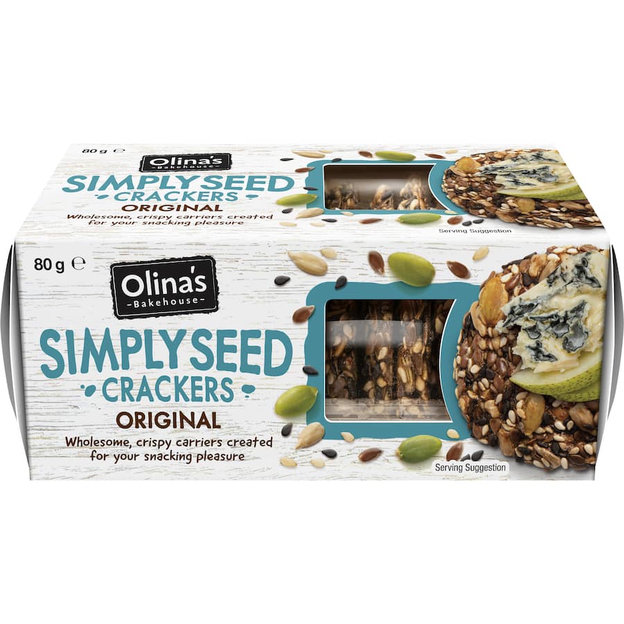 Olina's Bakehouse Simply Seed Crackers Original