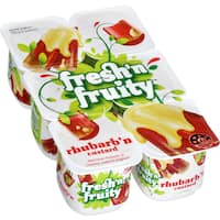 Fresh N Fruity Yoghurt 6pk Rhubarb & Custard