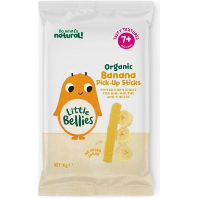 little bellies organic organic baby snacks banana pick up sticks