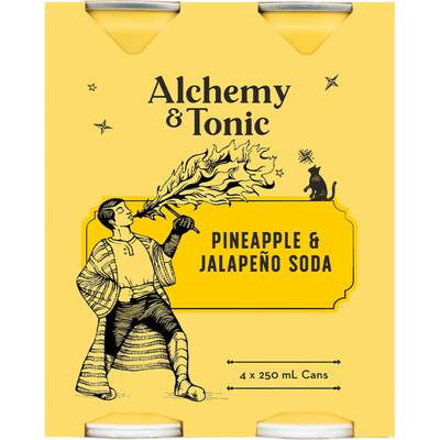 alchemy & tonic soda pineapple & jalapeno