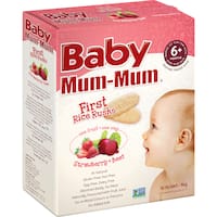 baby mum mum teething rusks strawberry & beetroot