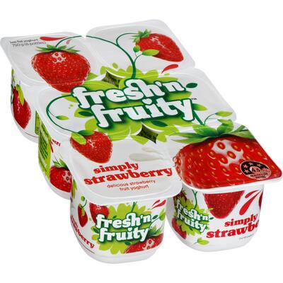 fresh n fruity yoghurt 6pk strawberry