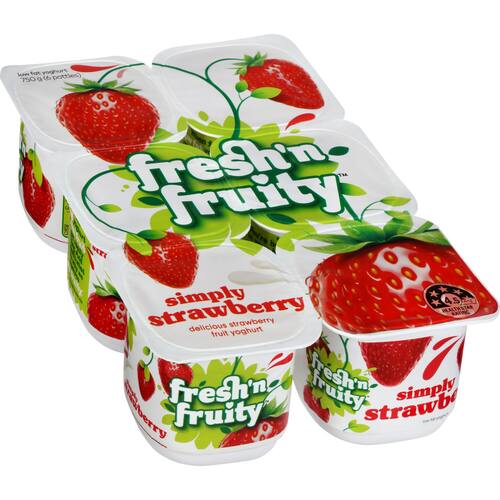 Fresh N Fruity Yoghurt 6pk Strawberry
