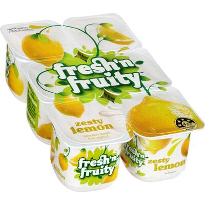 fresh n fruity yoghurt 6pk lemon