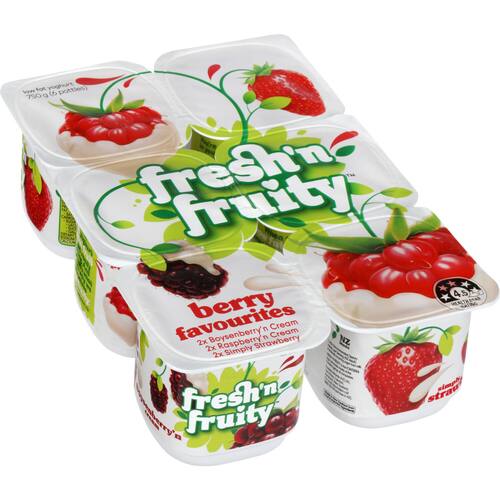 Fresh N Fruity Yoghurt 6pk Berry Favourites