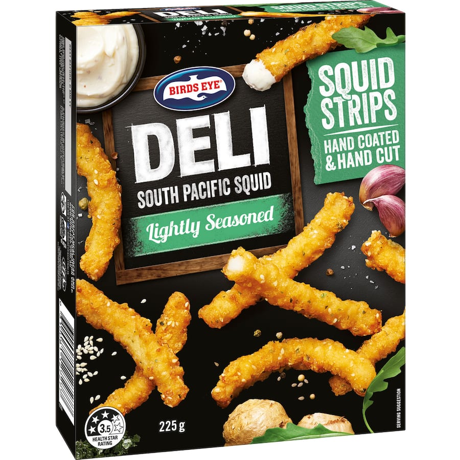 Birds Eye Deli South Pacific Squid Lightly Seasoned Strips
