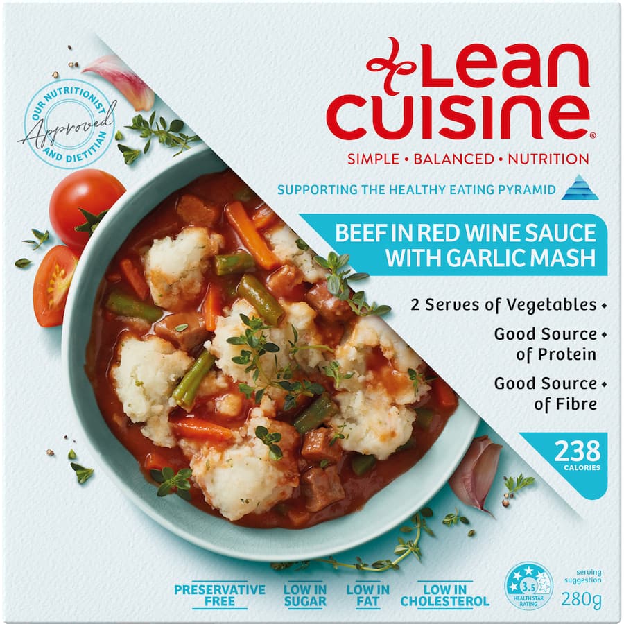 Lean Cuisine Lunch Frozen Meal Beef Red Wine & Mash