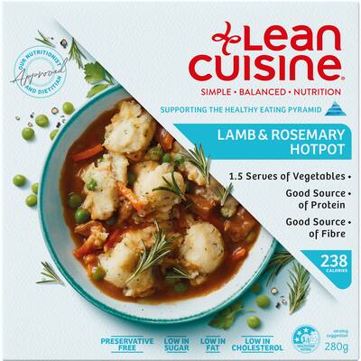 lean cuisine lunch frozen meal lamb & rosemary hotpot