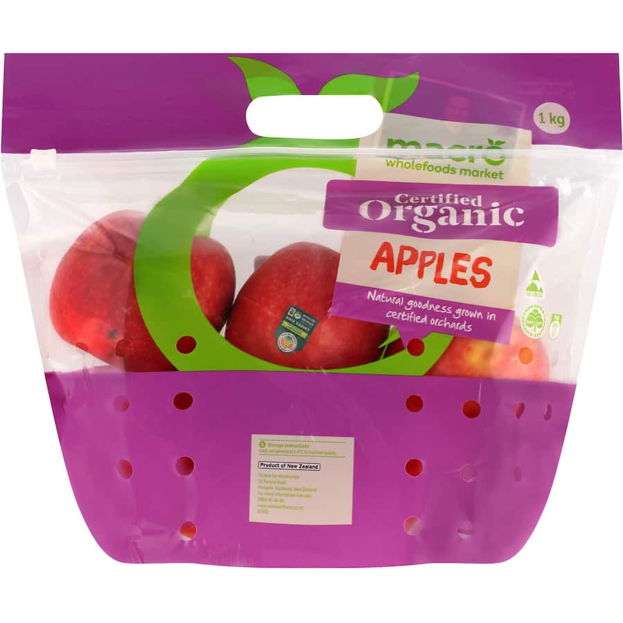 Macro Organic Fresh Fruit Apples Cripps Pink