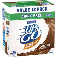 Sanitarium Up & Go Liquid Breakfast Dairy Free Choc Ice Fridge