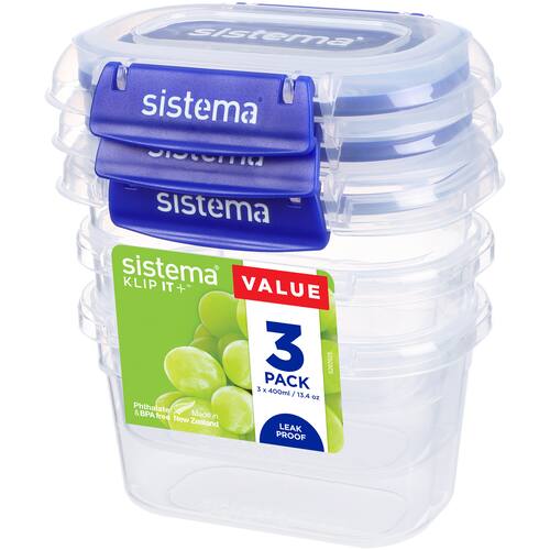 Sistema Klip It Plus Container Rectangle 400ml