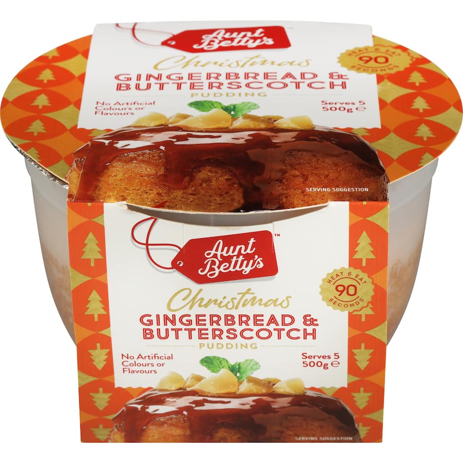 Aunt Bettys Pudding Butterscotch & Gingerbread