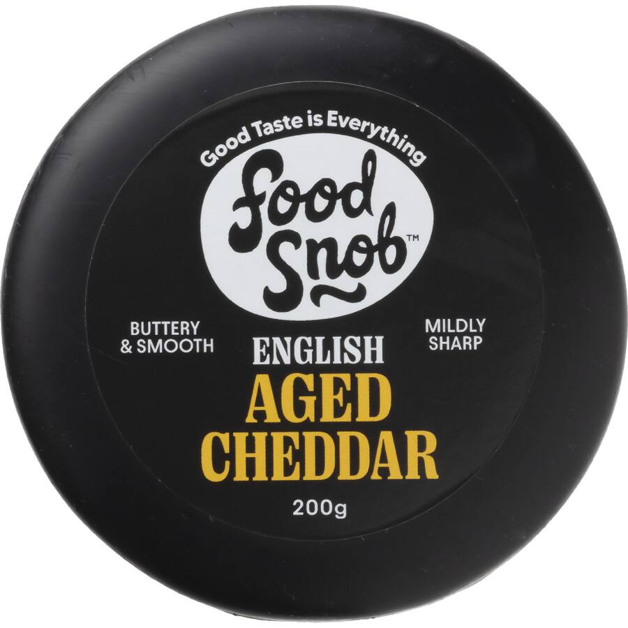 Food Snob Deli Cheese Cheddar Aged English